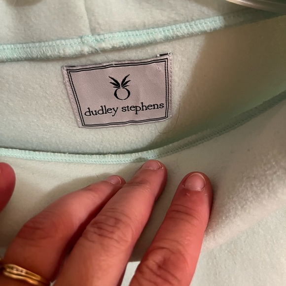 Dudley Stephens Vello Fleece Cobble Hill Turtleneck in Mint Green - Picture 3 of 8